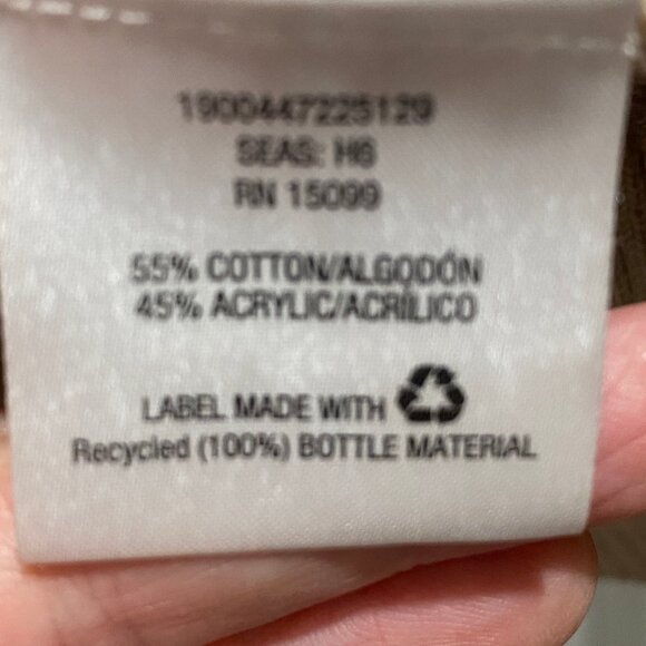 Vintage Laura Scott Cotton Fine Knit Cable Minimalist Office Preppy Sweater L - Picture 6 of 6